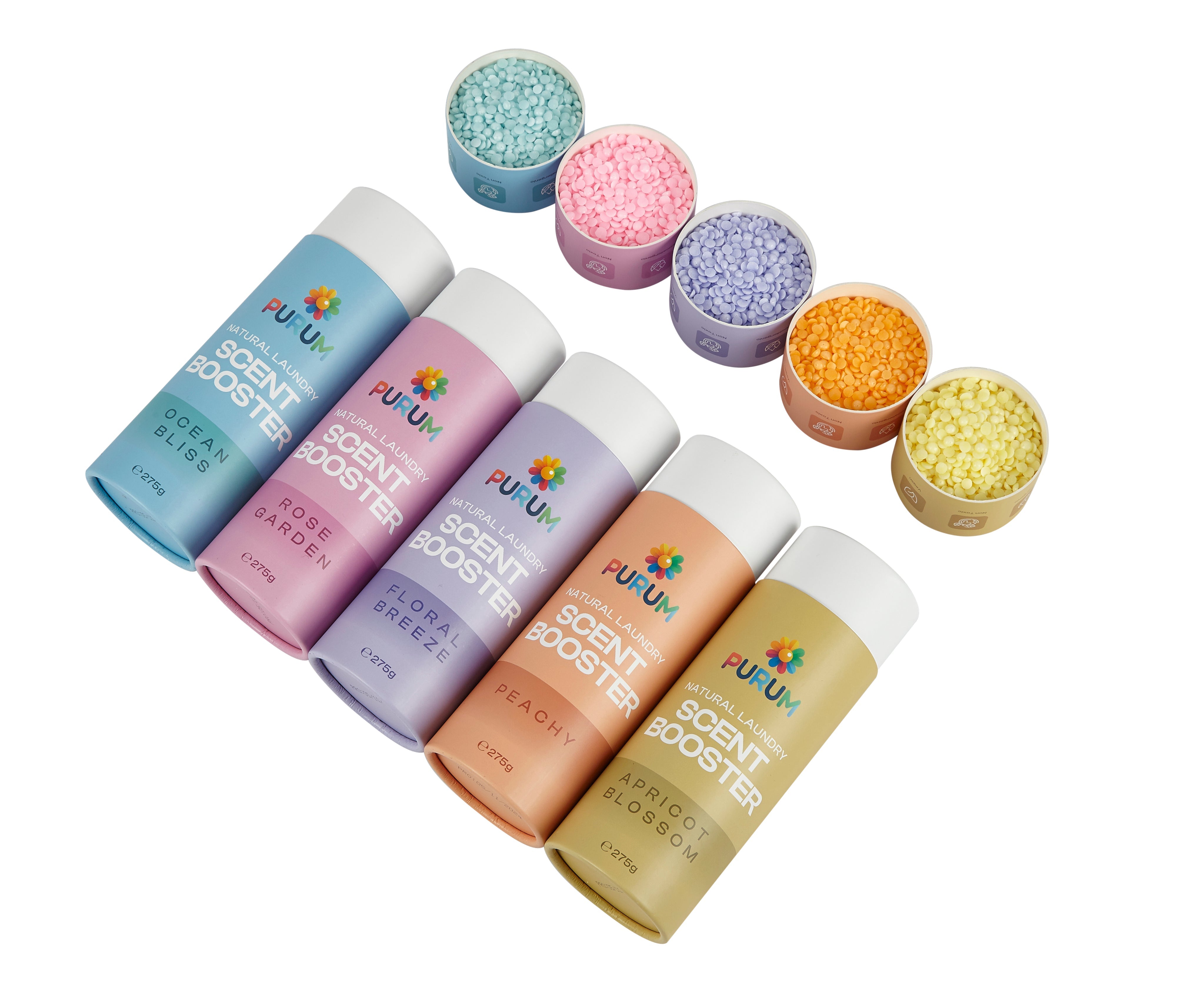 Purum Eco Laundry Mega Bundle – 320 Laundry Sheets + 1.375kg Scent Boosters