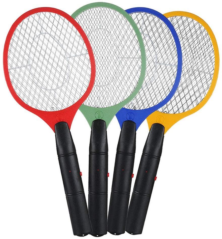 Electric Bug Zapper Fly Mosquito Swatter Racket with 3000V Grid