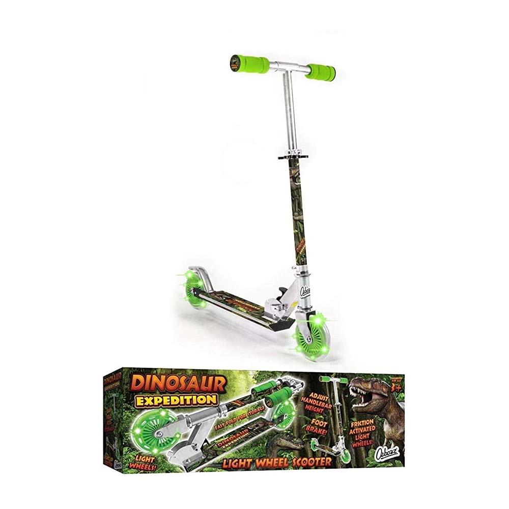 Ozbozz Dinosaur Folding 2 Wheel Scooter