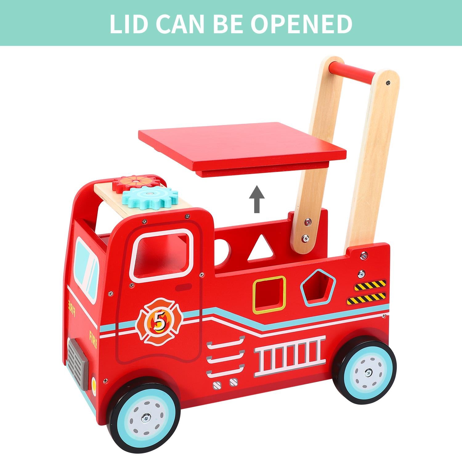 SOKA Fire Engine Ride and Push Toy