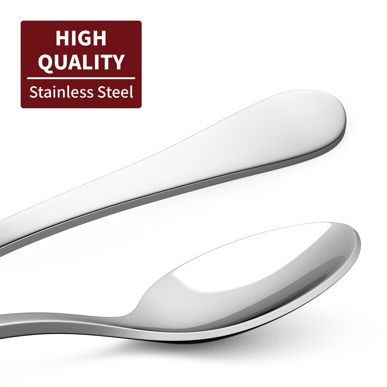 Vinsani 12-Piece Stainless Steel Long Handle Latte Spoons