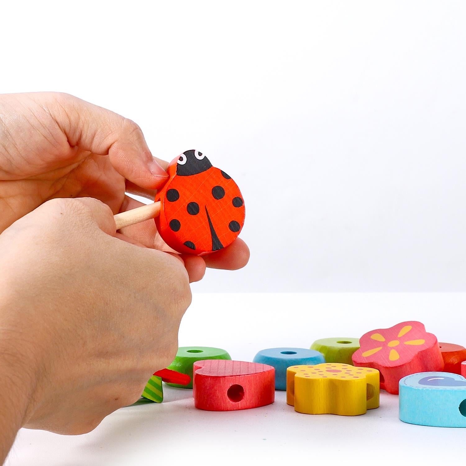 SOKA First Threading Colourful Lacing Blocks for Kids