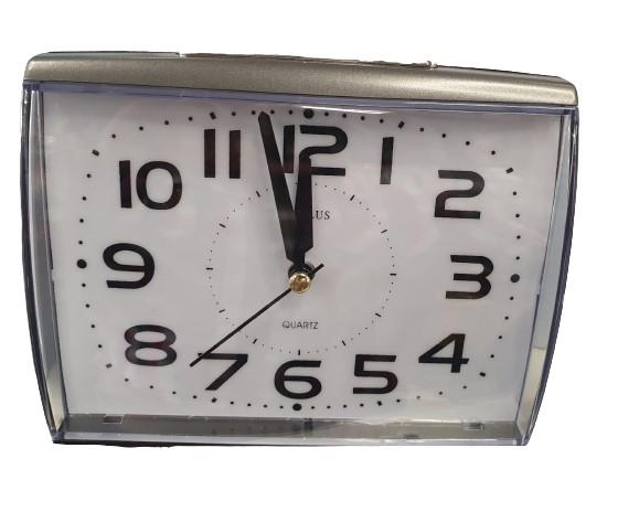Amplus Large Numbers Dial With Silent Sweep Light Snooze Graphite Alarm Clock PT175G