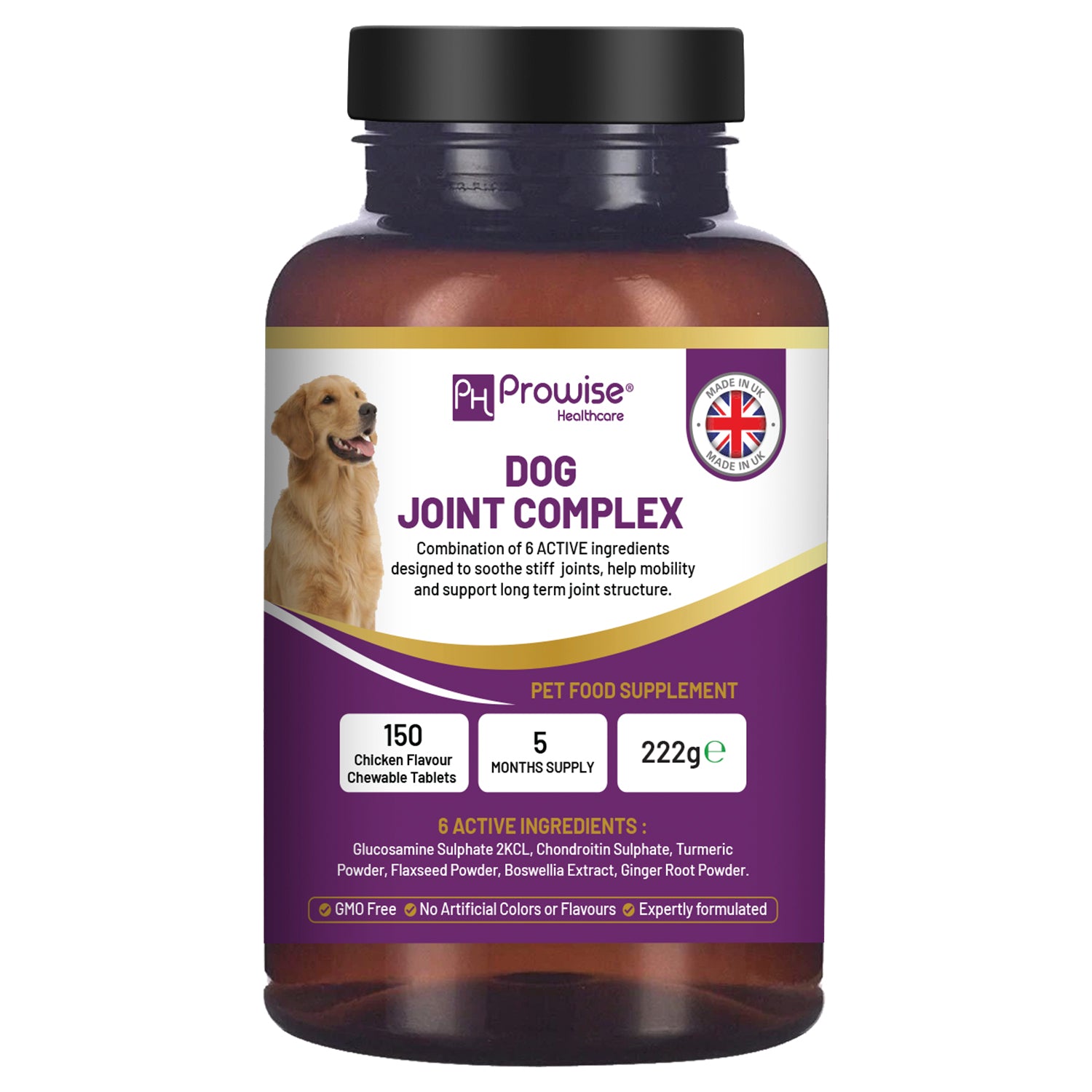 Prowise Dog Joint Support Chewable Tablets, 150 Tablets, 5 Month Supply