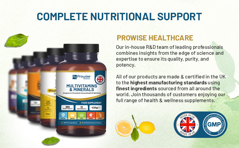 Prowise Healthcare A-Z Multivitamins & Minerals, 365 Vegan Tablets, 26 Active Vitamins & Minerals