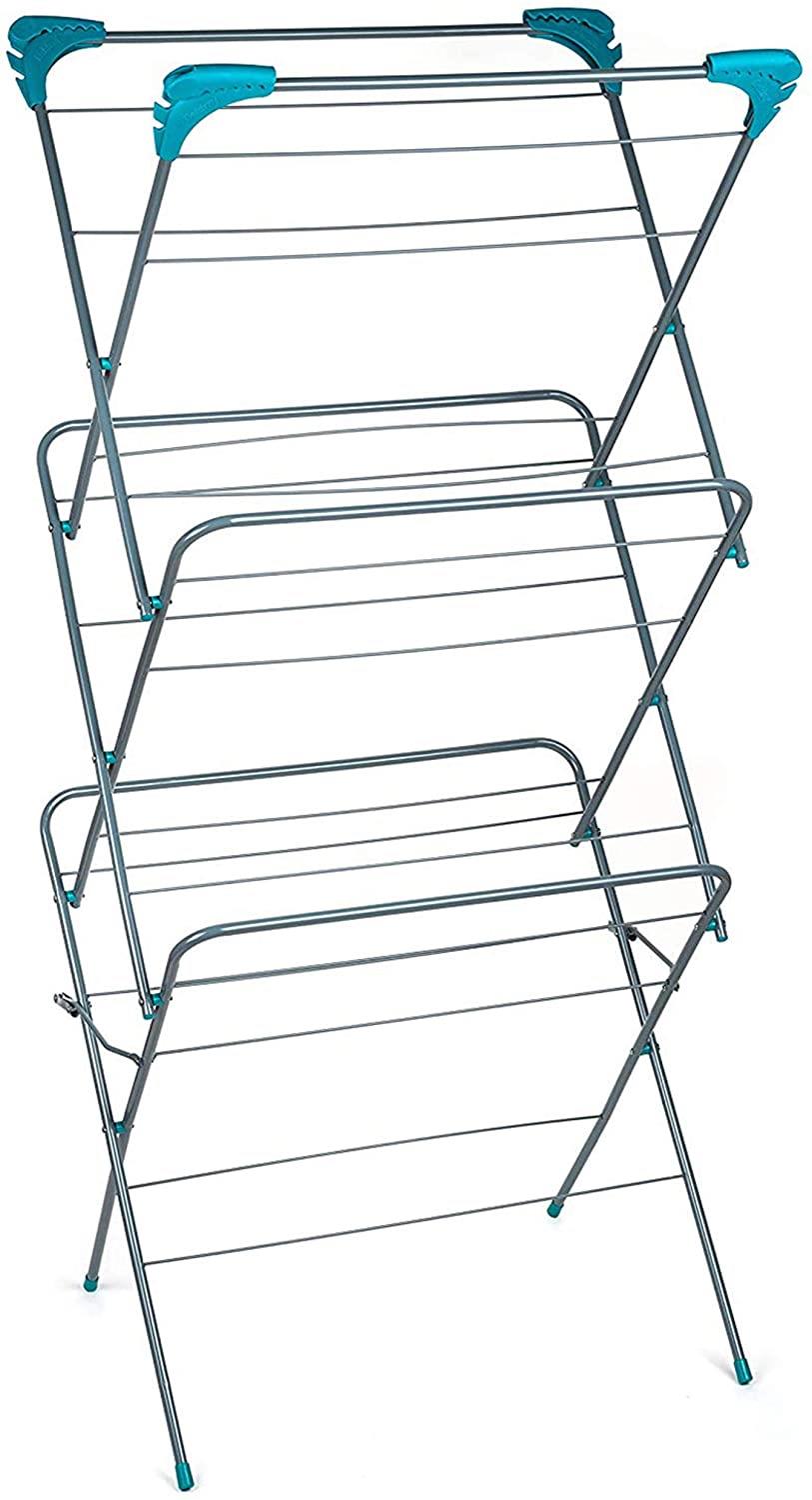 3-Tier Clothes Drying Airer, Foldable Indoor/Outdoor Washing Line, 15kg Capacity