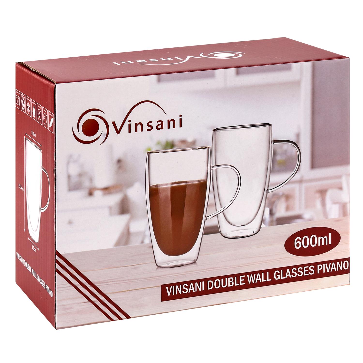 Vinsani Double Wall Glasses Pivano 1010315