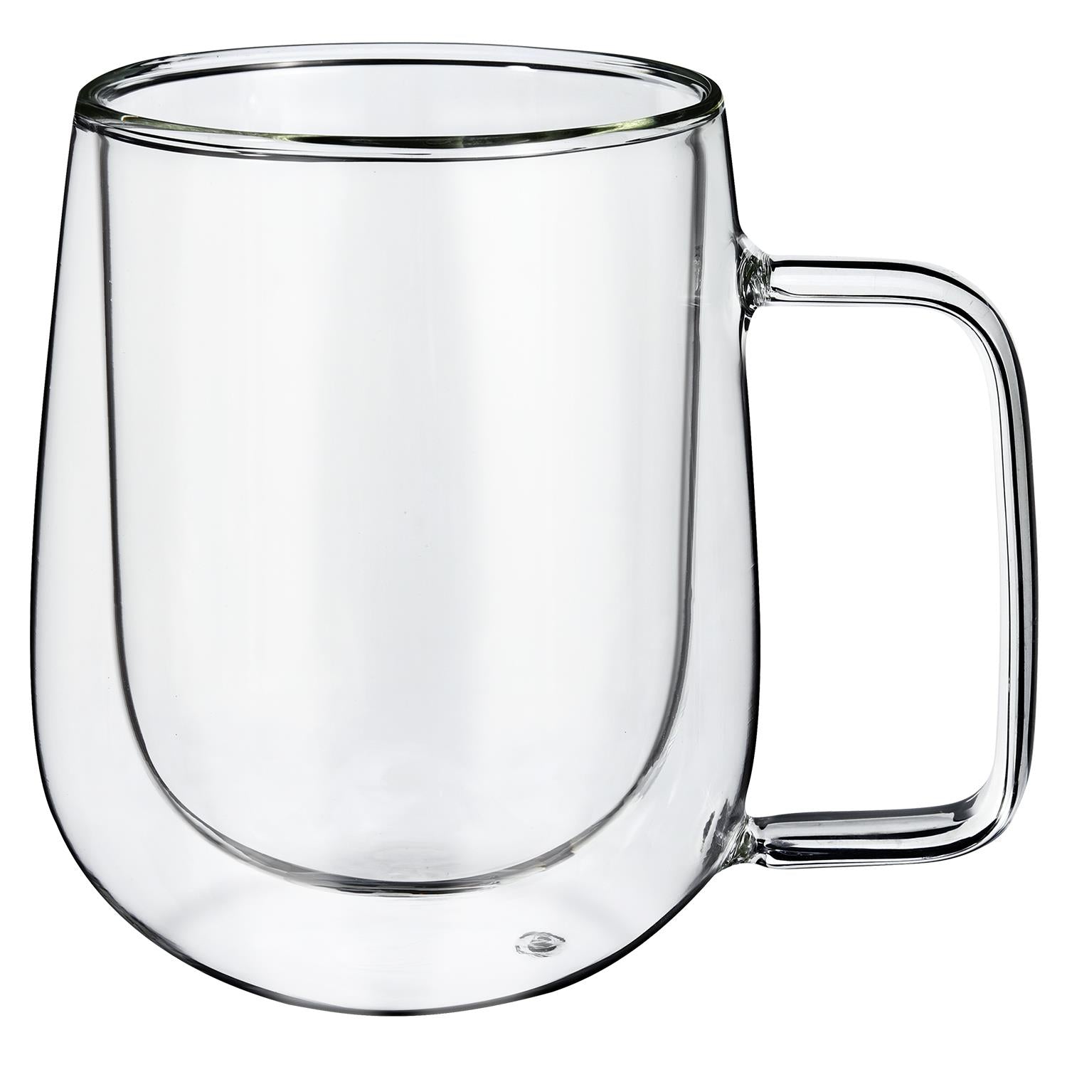 Vinsani Double-Walled Glasses Set of 2, Transparent Drinkware