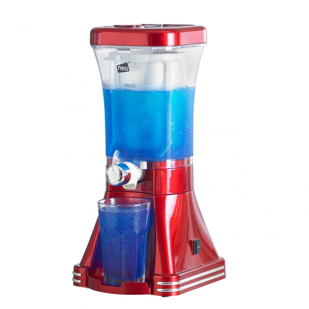 Electric Slushy Drinks Machine, Slushy Maker with Transparent Ice Canister and Chrome Dispenser Tap