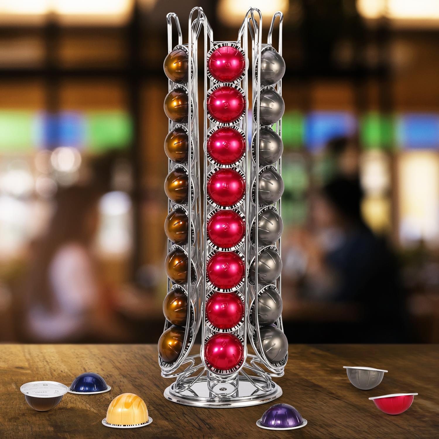 Vinsani 48 Pod Chrome Coffee Capsule Holder