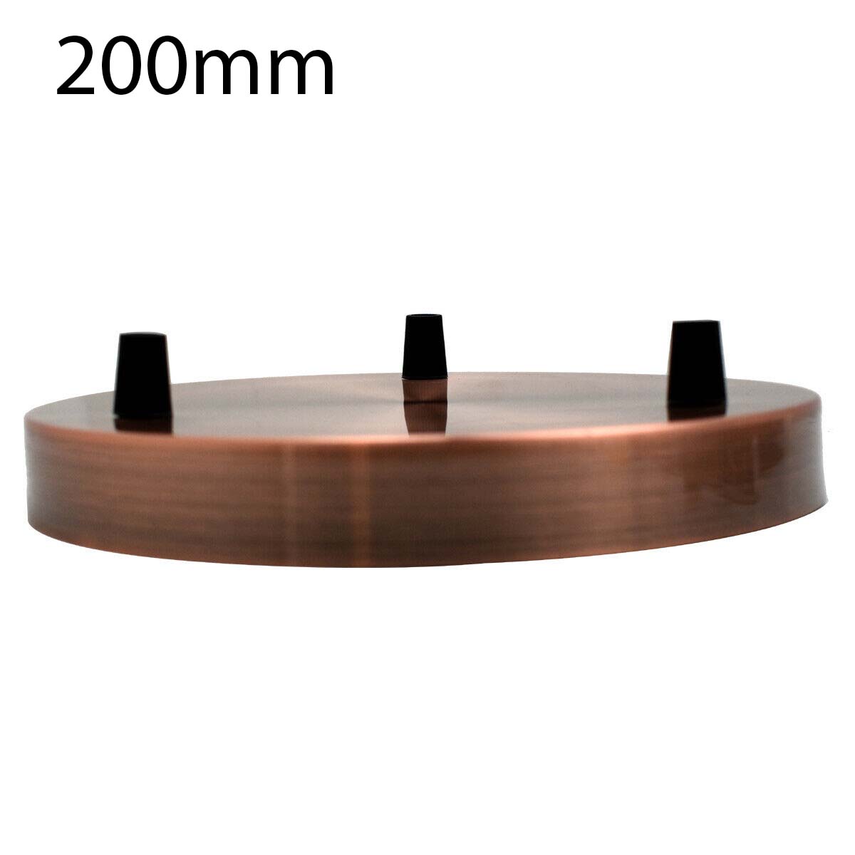 Copper 3-Way Ceiling Rose, 120mm, 5kg Capacity