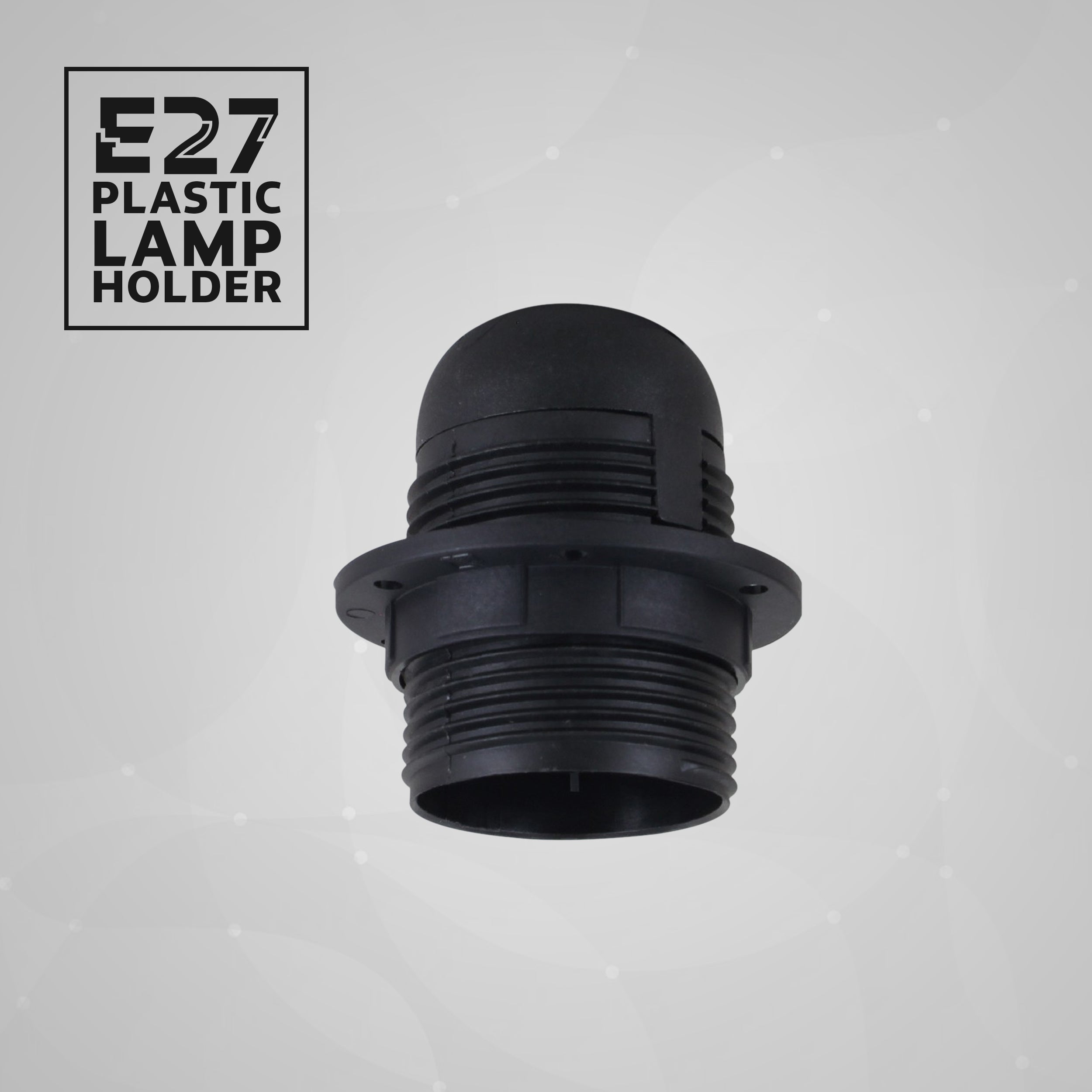 Black click in Screw E27 Light Bulb Lamp Holder Base Pendant Socket~3651
