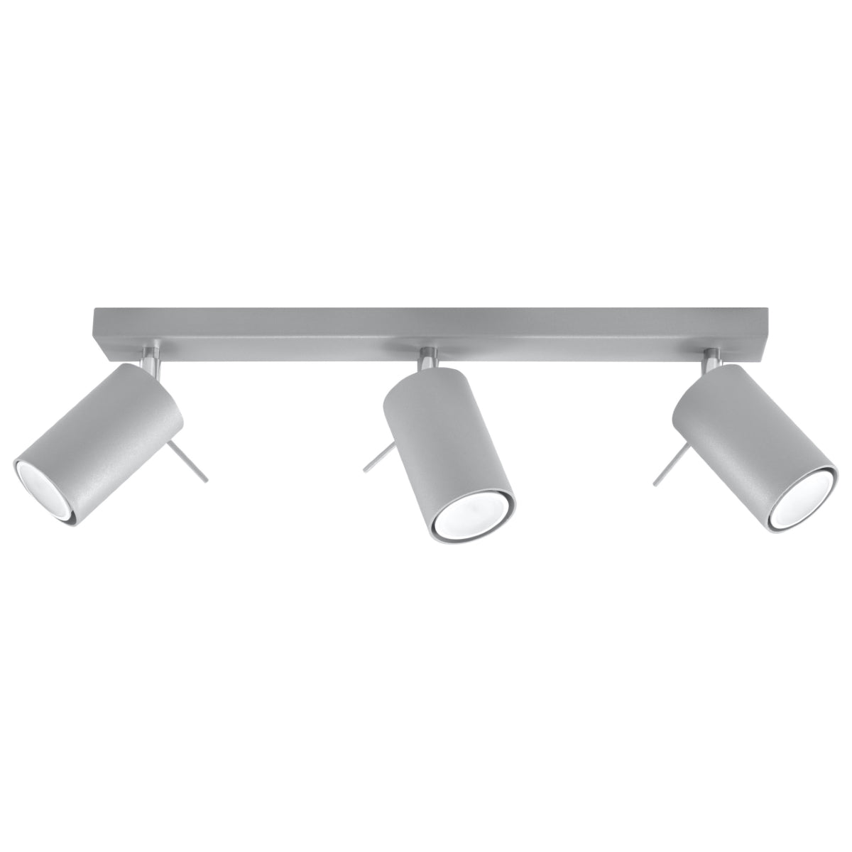 Modern Steel Ring Ceiling Lamp, GU10, Grey