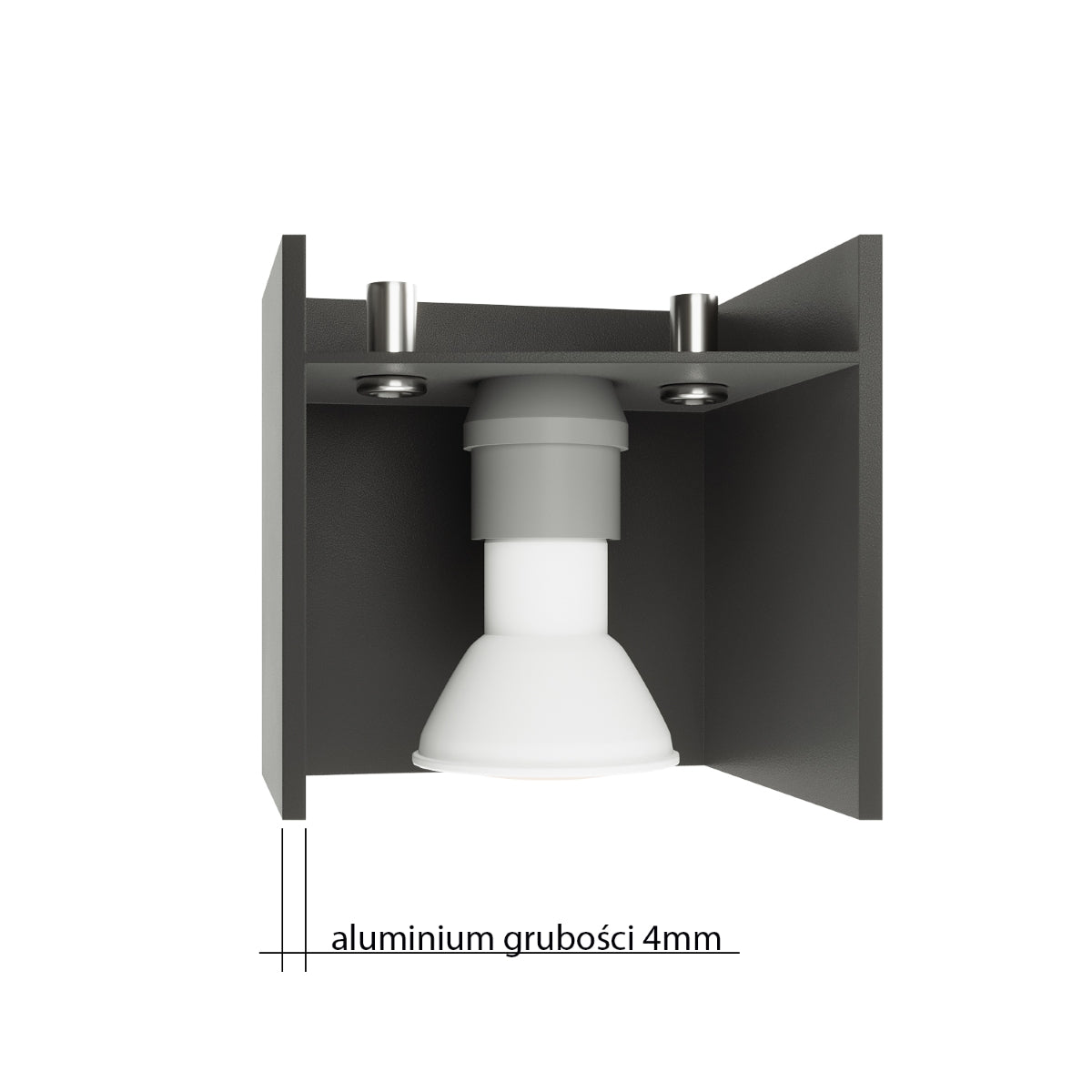 Ceiling lamp aluminum Quad modern Design G9