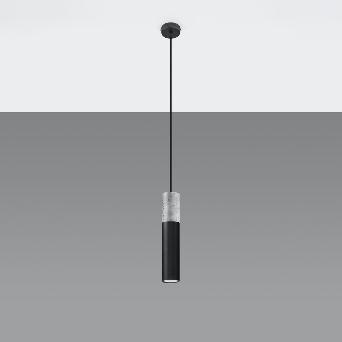 Pendant lamp Steel, concrete Borgio modern Design GU10