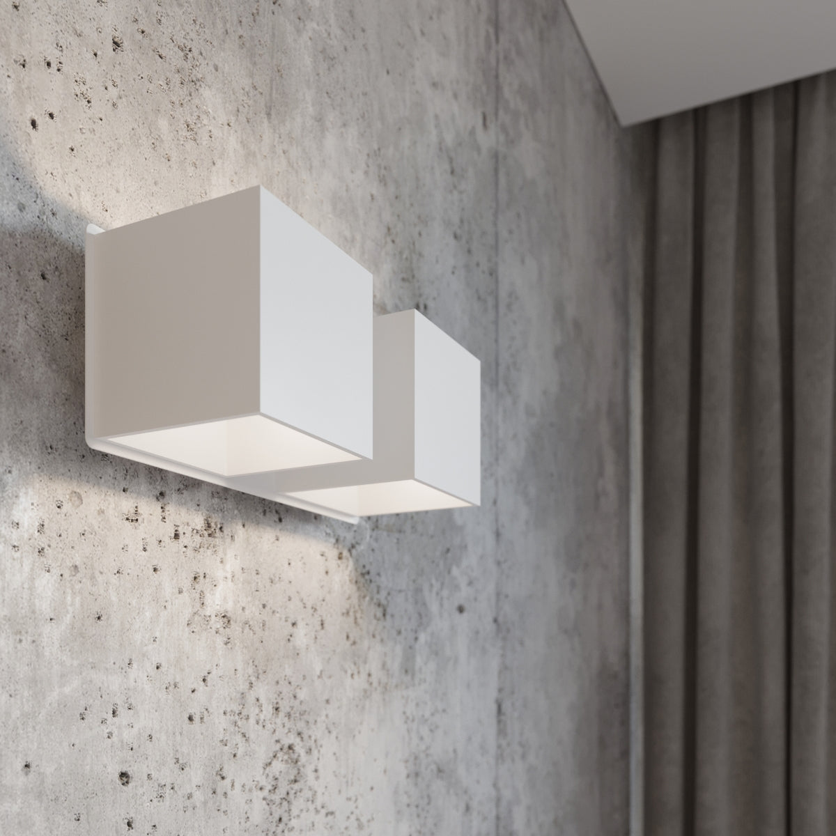 Wall lamp aluminum Quad modern Design G9