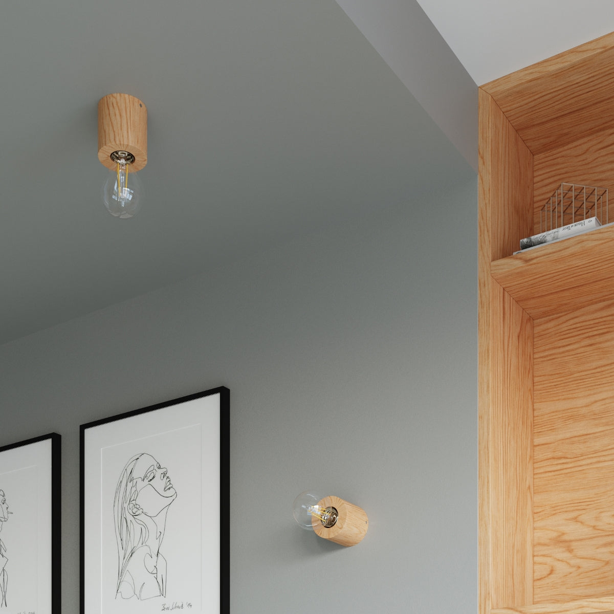 Desk lamp wood Salgado Scandinavian Design E27