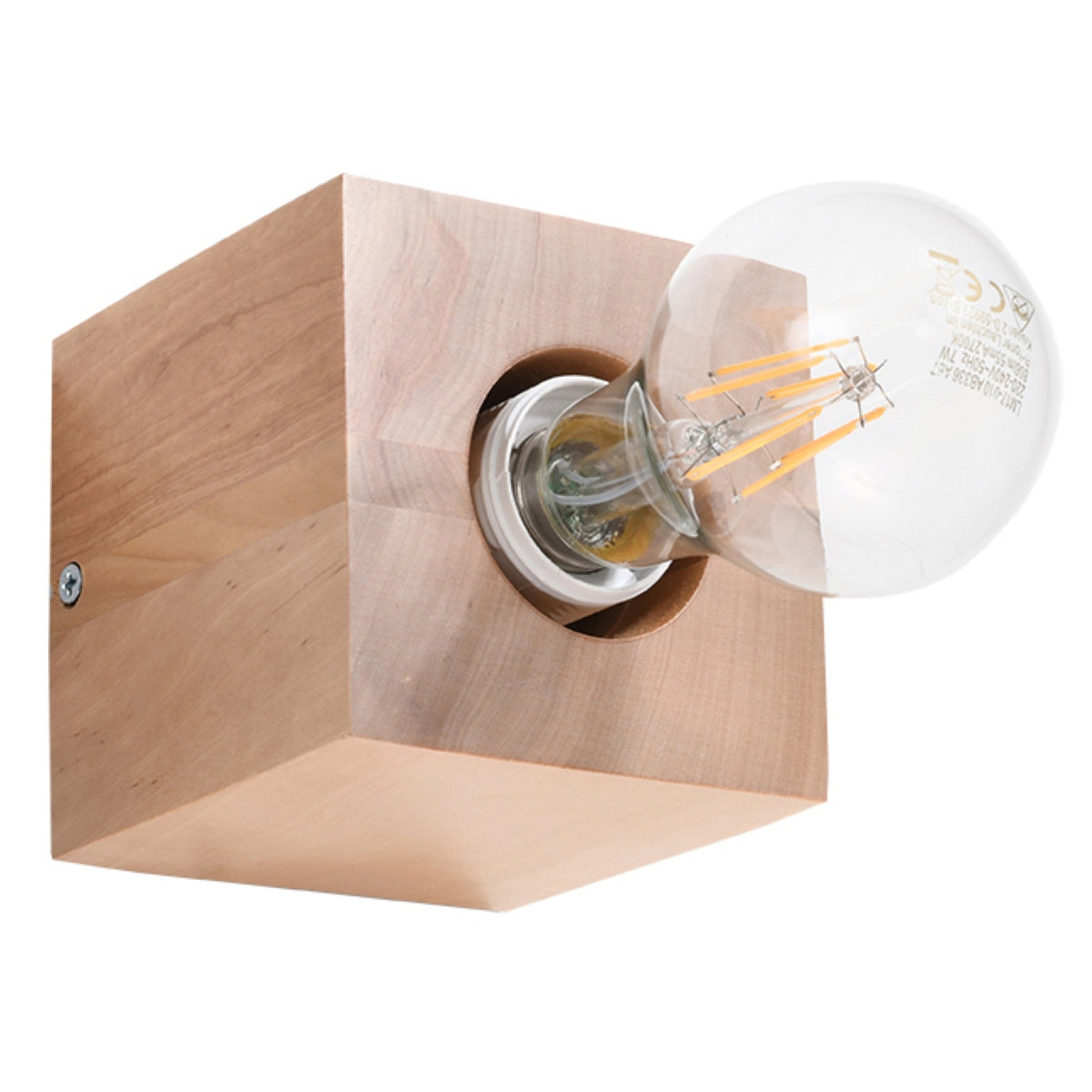 Ariz Wooden Wall Lamp, Scandinavian Design, E27