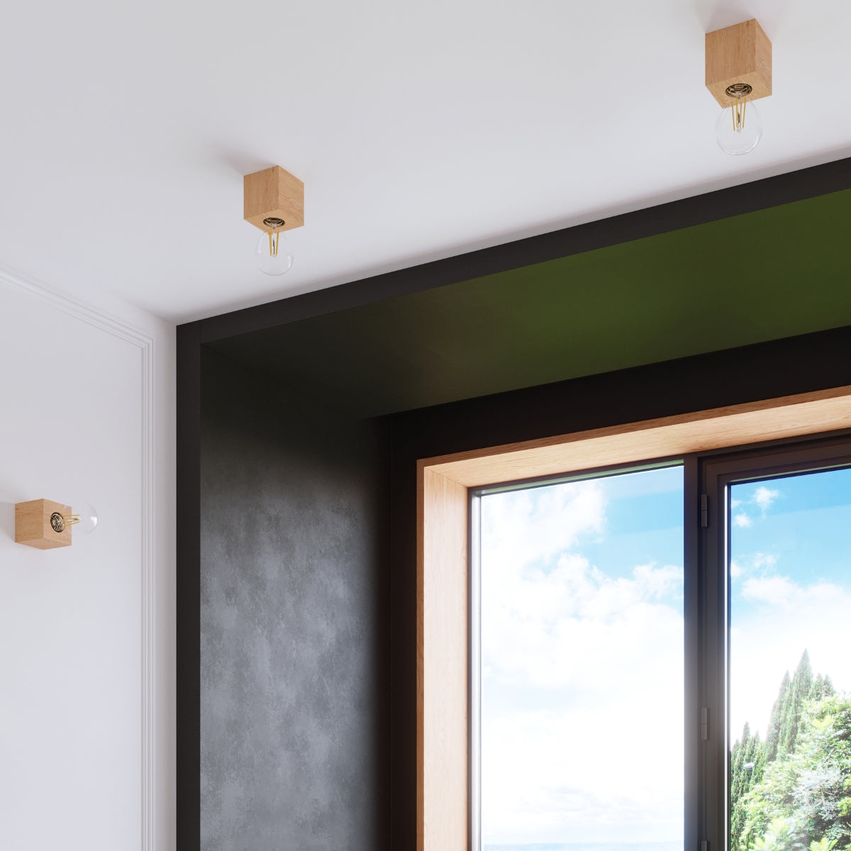 Ceiling lamp wood Ariz Scandinavian Design E27