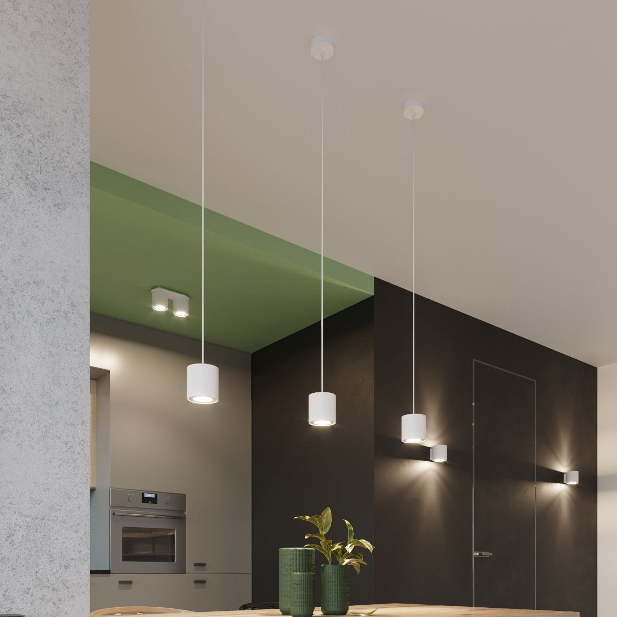Ceiling lamp aluminum Orbis modern Design GU10
