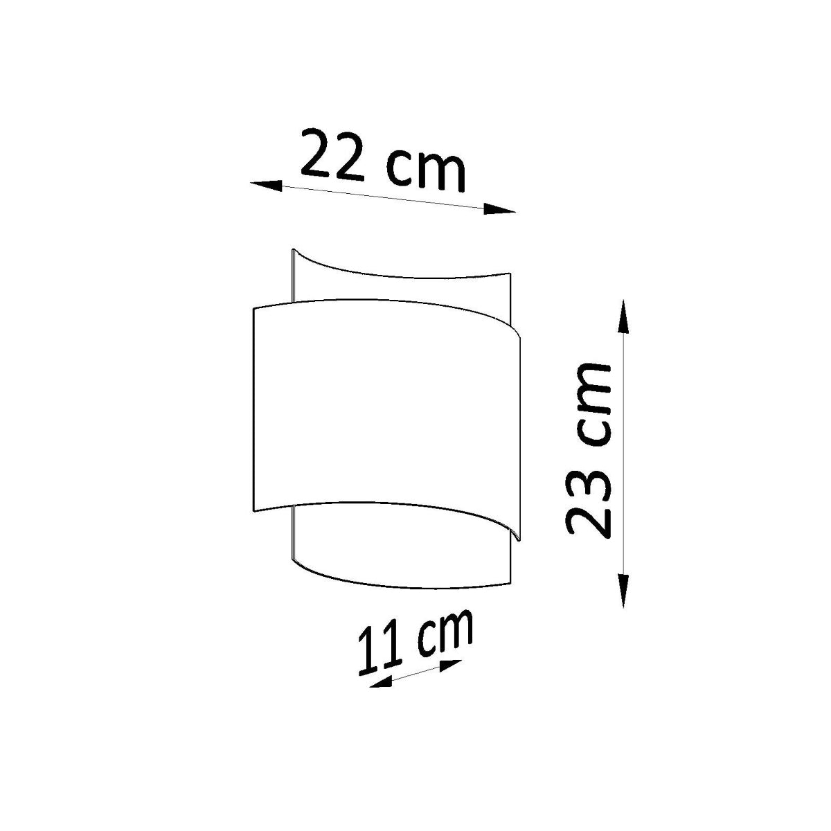 Wall lamp steel Impact industrial Design G9