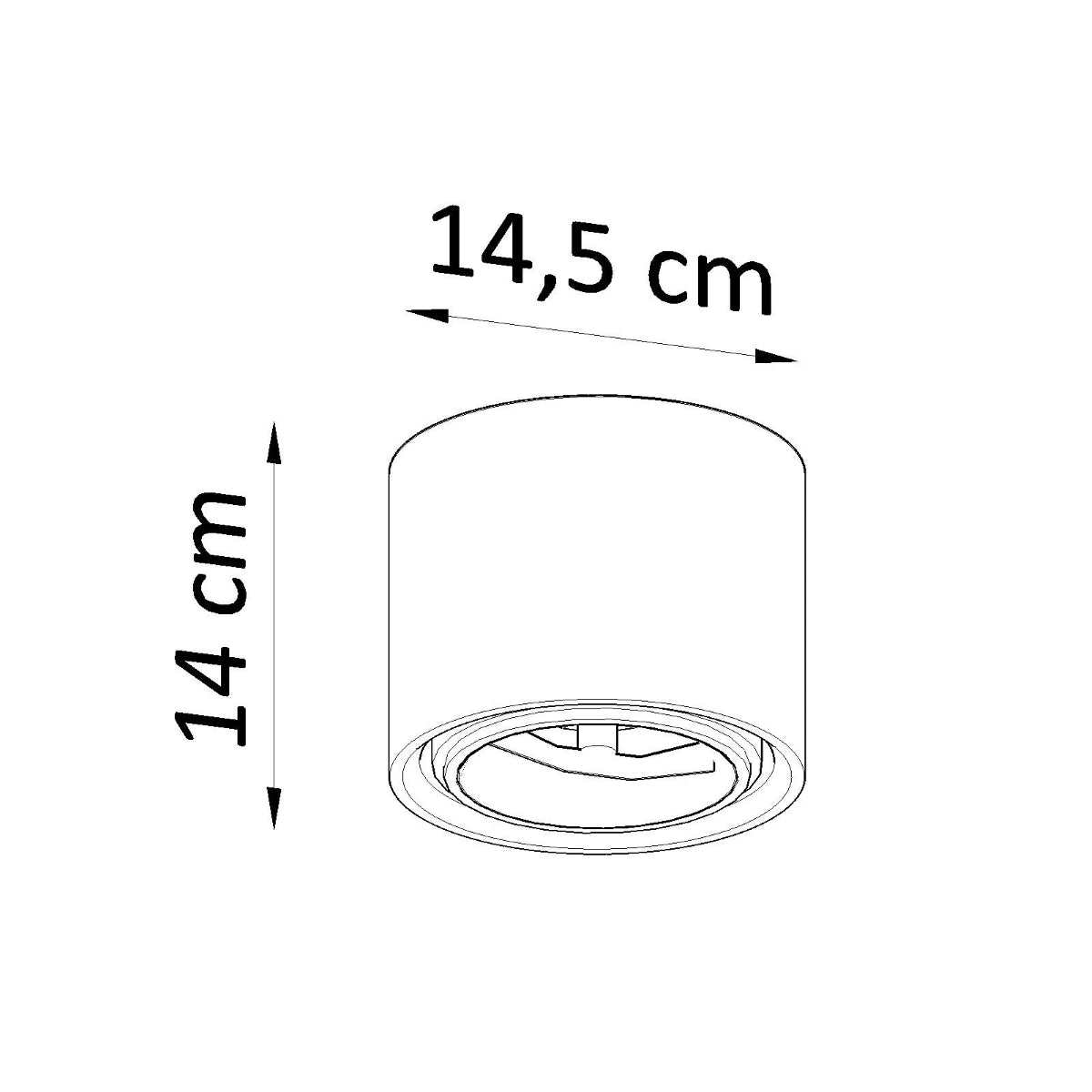 Ceiling lamp ceramics Kalu modern Design GU10/ES111