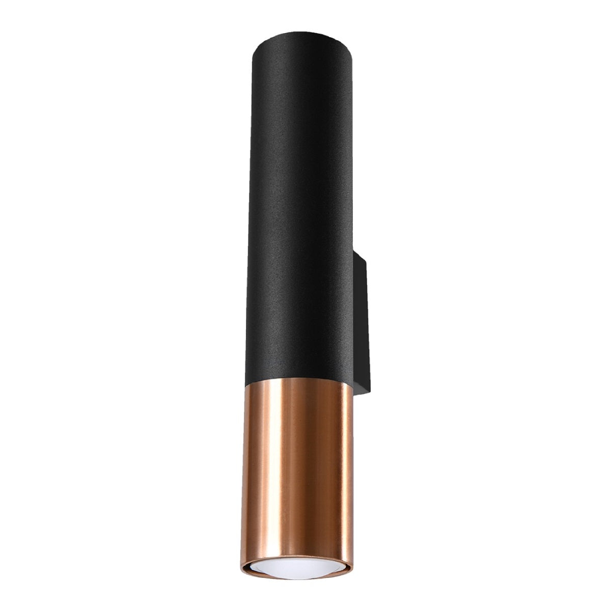 Loopez Modern Steel Wall Lamp GU10, Black/Copper