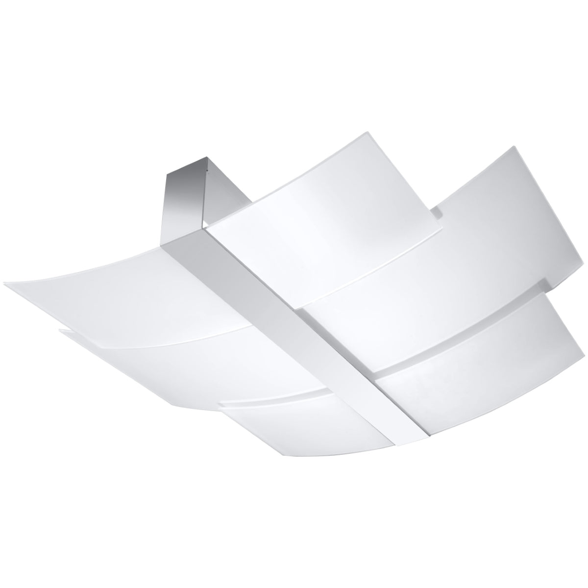 Sollux Lighting Celia Modern Ceiling Lamp, Steel and Glass, E27