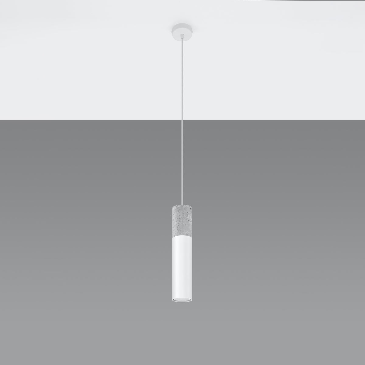 Pendant lamp Steel, concrete Borgio modern Design GU10
