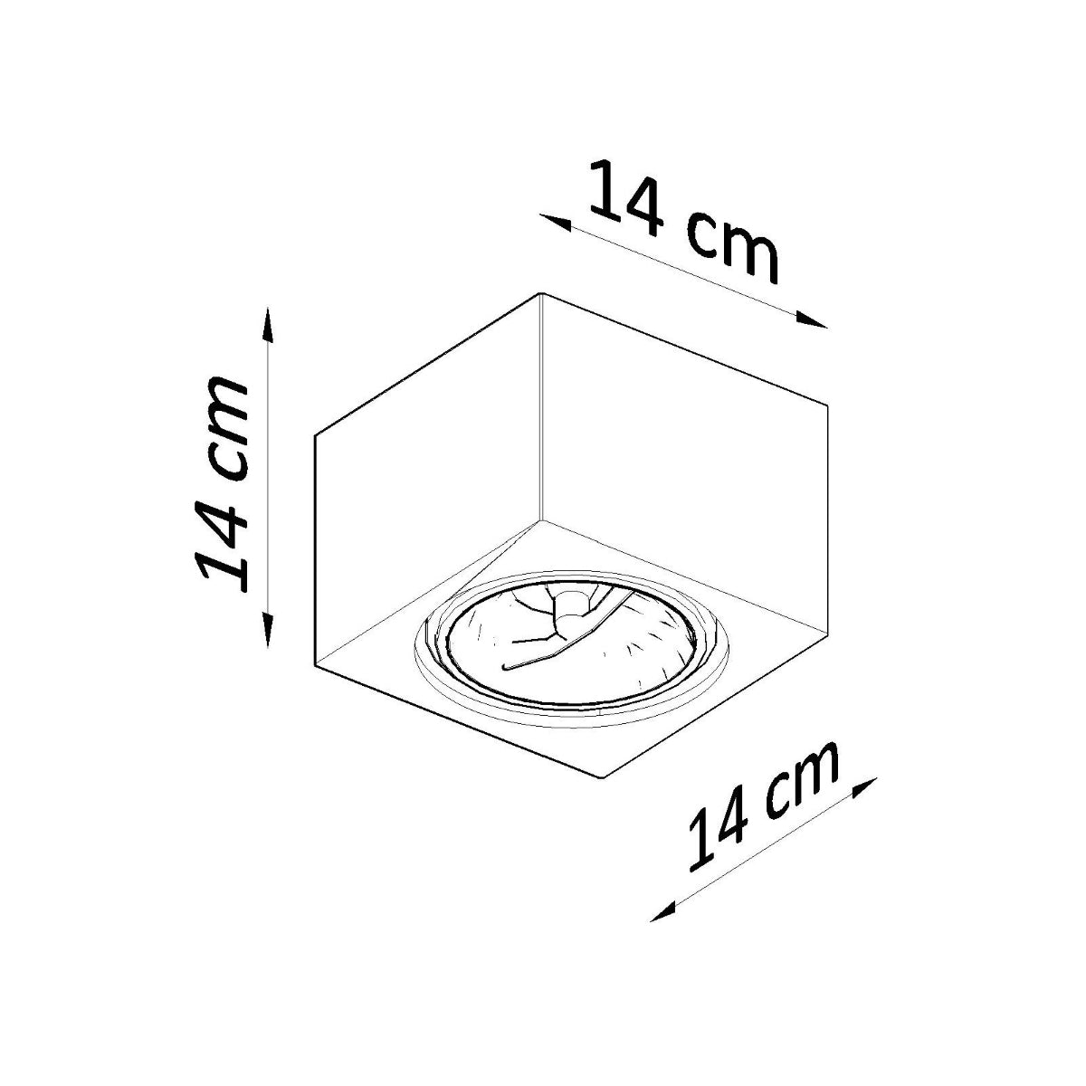Ceiling lamp ceramics Seida modern Design GU10/ES111
