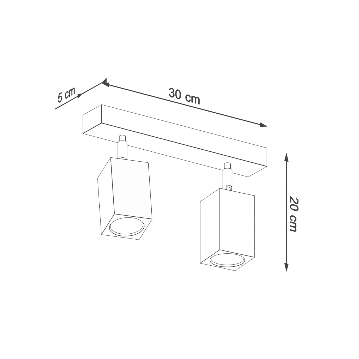 Ceiling lamp wood Keke Scandinavian Design GU10