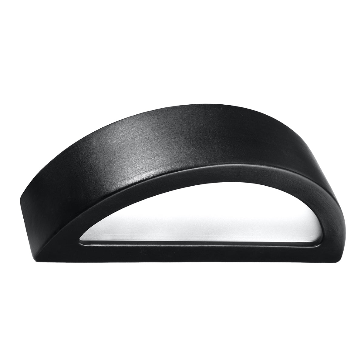 Atena Modern Ceramic and Glass Wall Lamp E27 Black