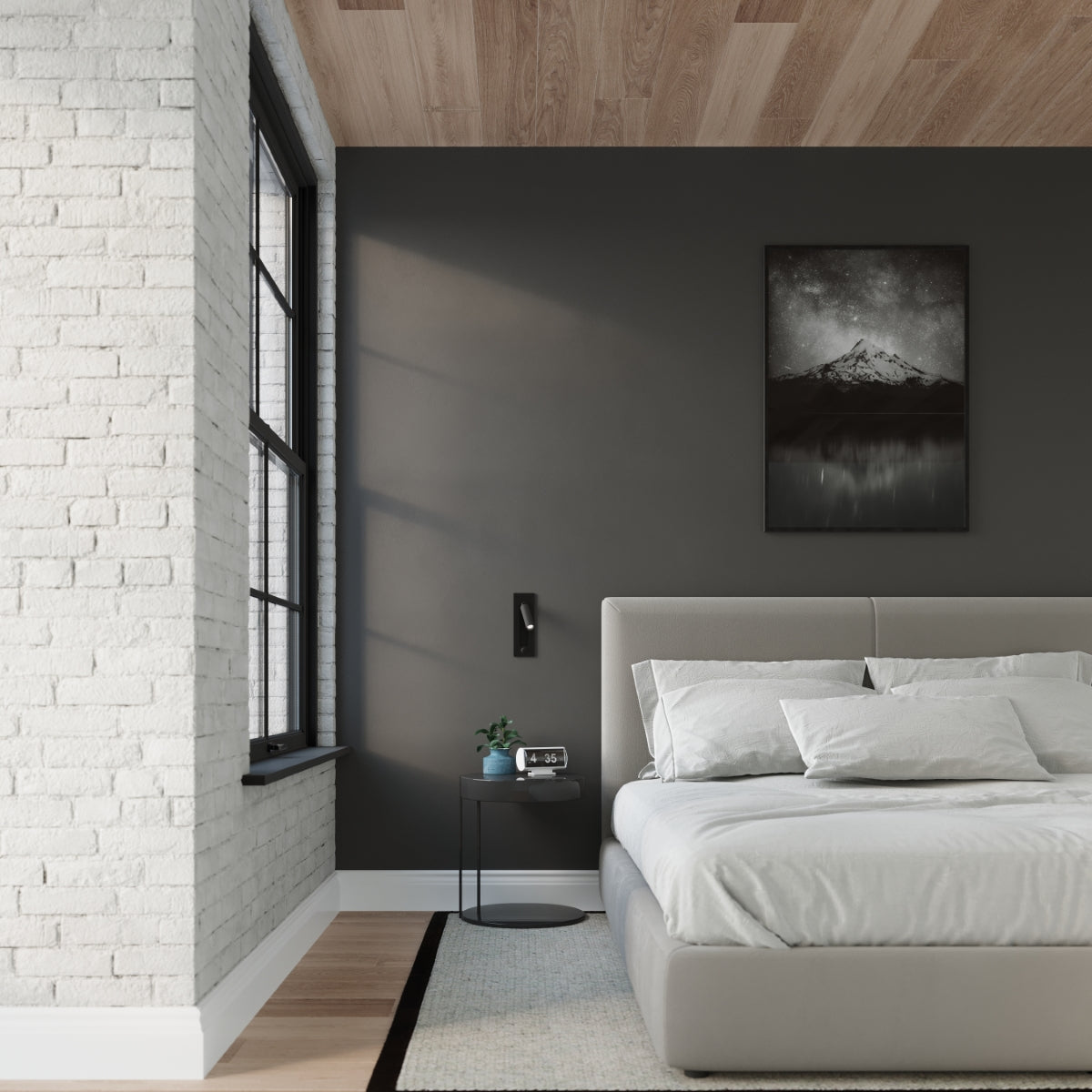Wall lamp steel Enif modern Design G9