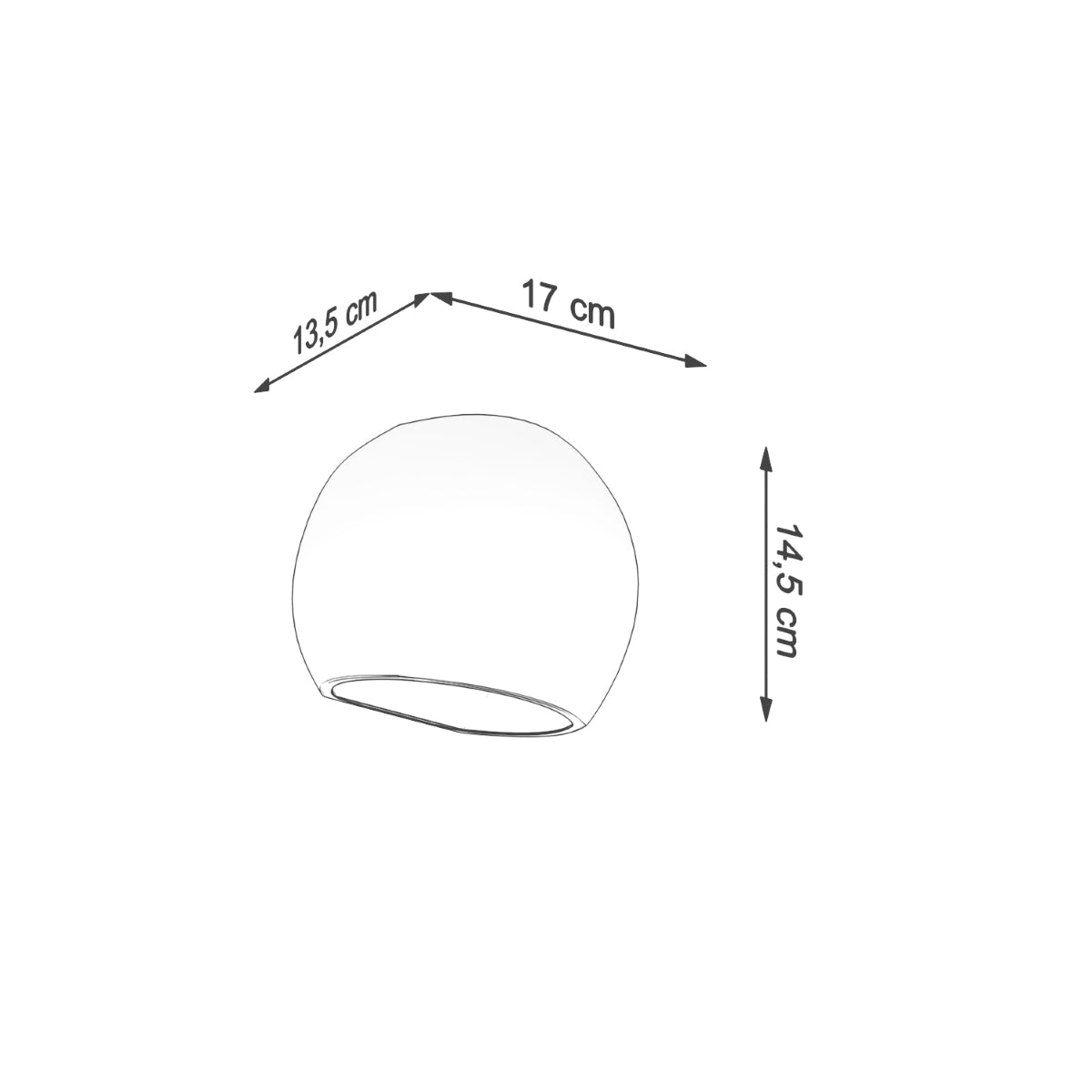 Wall lamp ceramics Globe modern Design E27