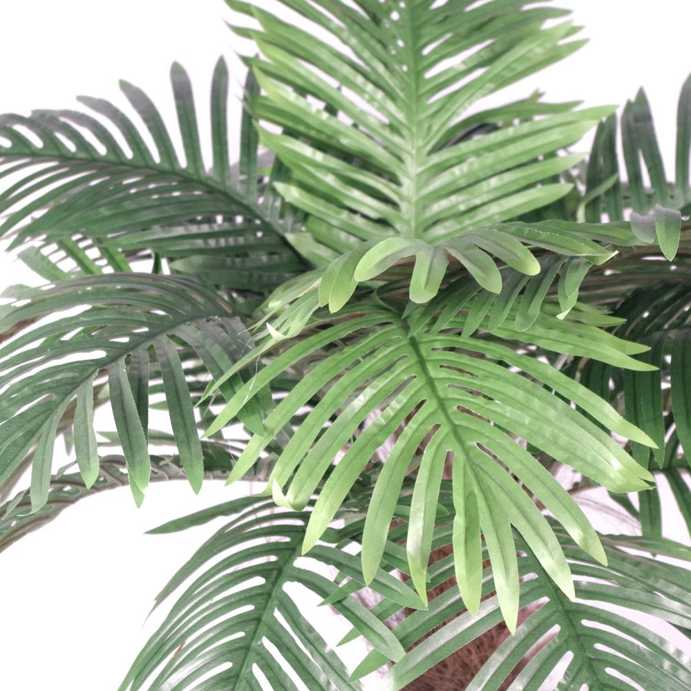 Artificial Princess Palm Tree 100cm Potted with Brown Trunk and Green Fronds