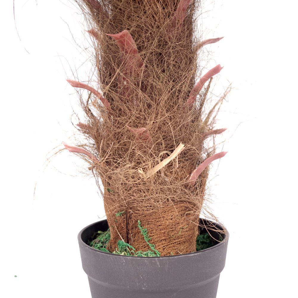 Artificial Princess Palm Tree 100cm Potted with Brown Trunk and Green Fronds
