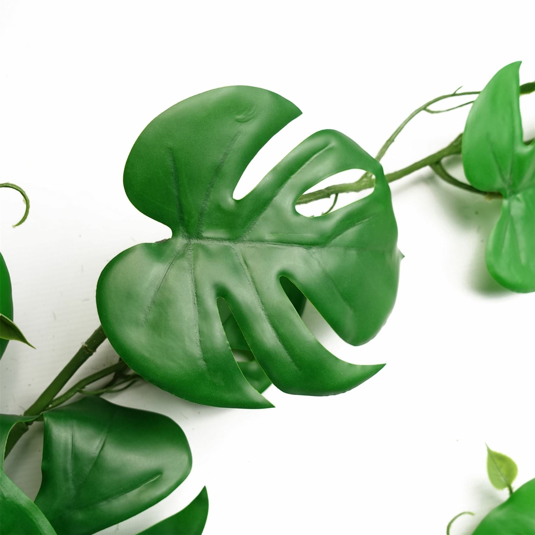 Leaf 180cm Artificial Hanging Monstera Plant, Realistic Green Cheese Plant