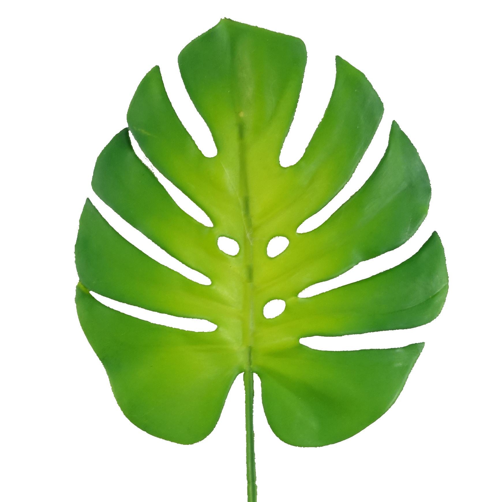 55cm Artificial Monstera Leaf Stem with Wired Shapable Stem