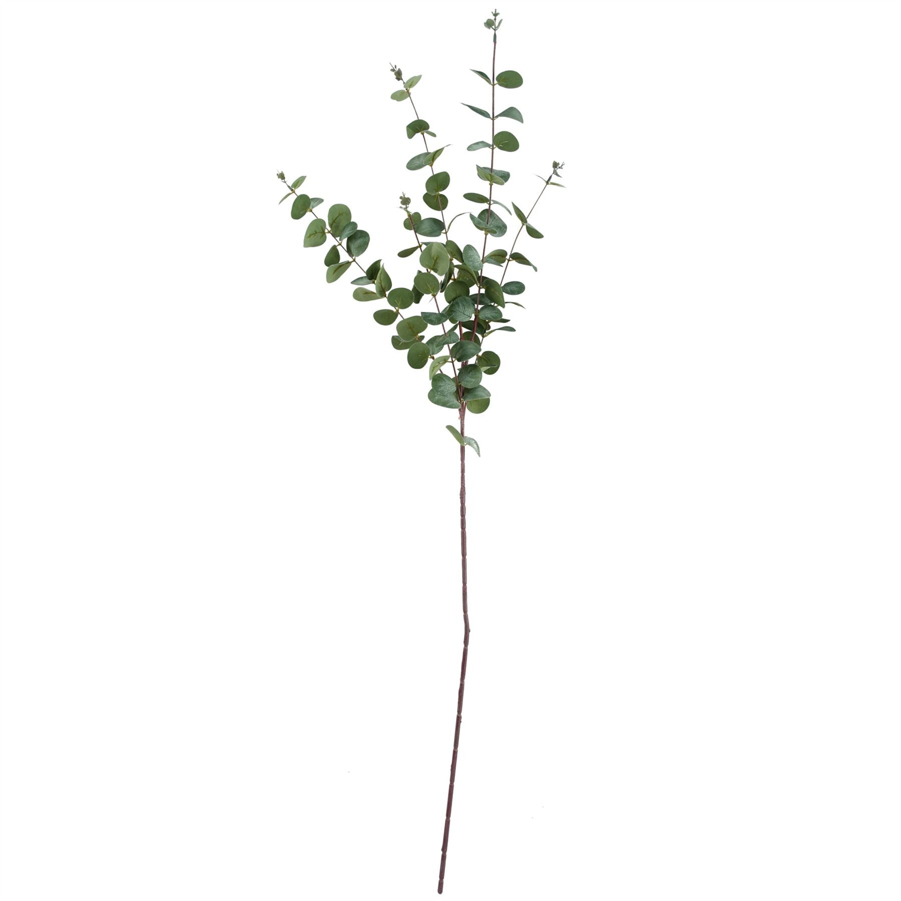 60cm Pink Peonies and Artificial Eucalyptus in Smoke Grey Glass Vase