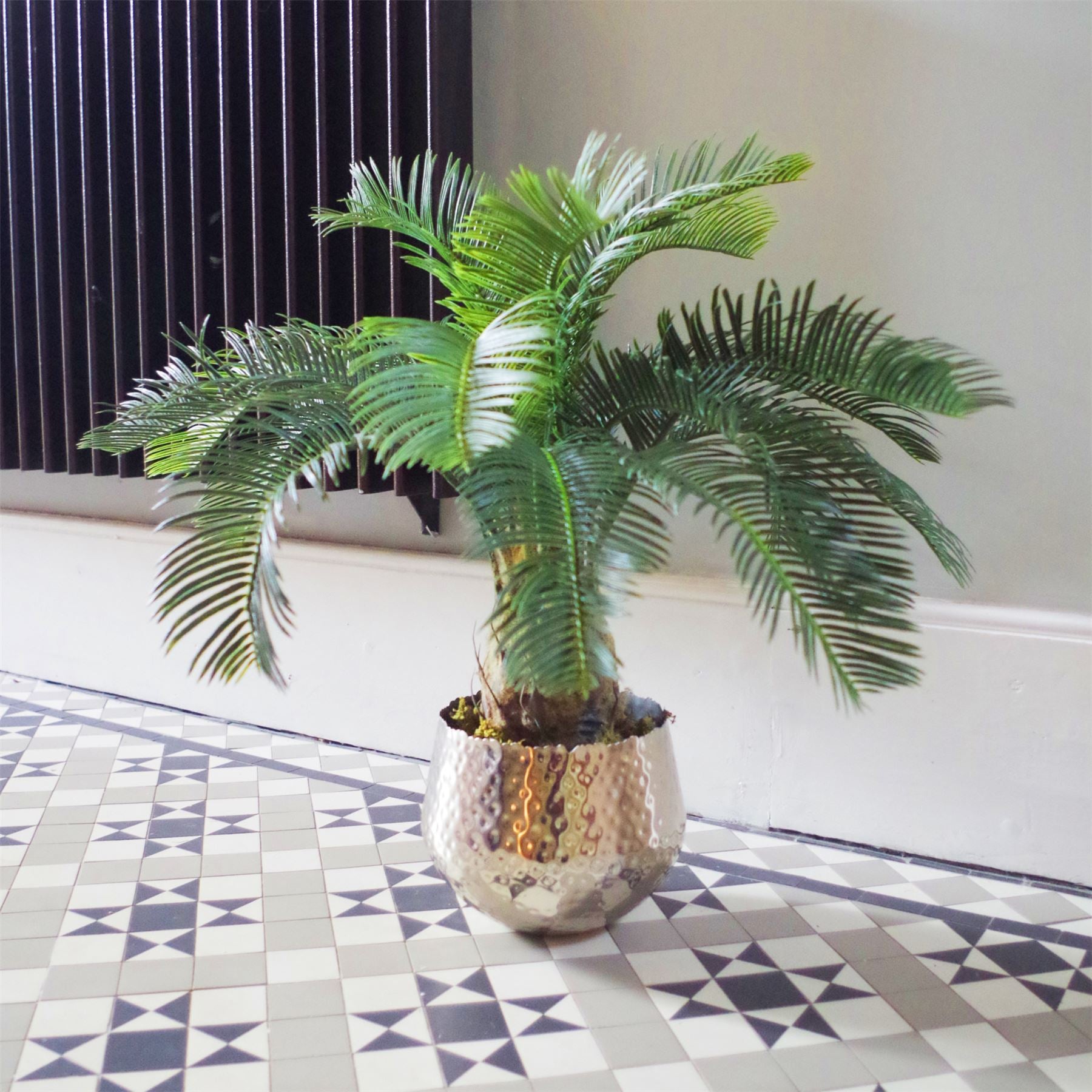 Leaf 60cm Artificial Cycas Palm Tropical Tree Potted Plant