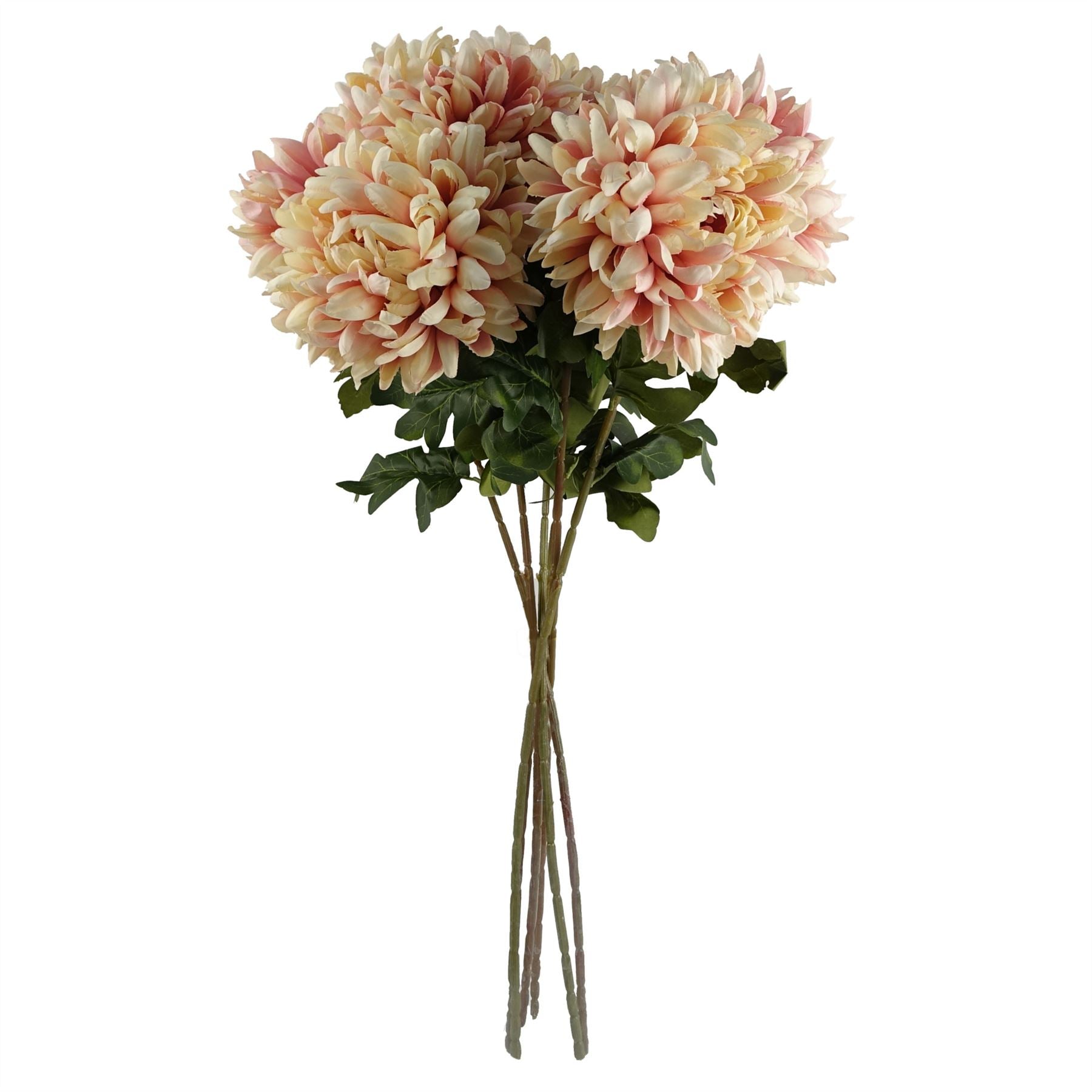 Leaf 75cm Extra Large Pink Reflex Chrysanthemum Silk Flower Stem