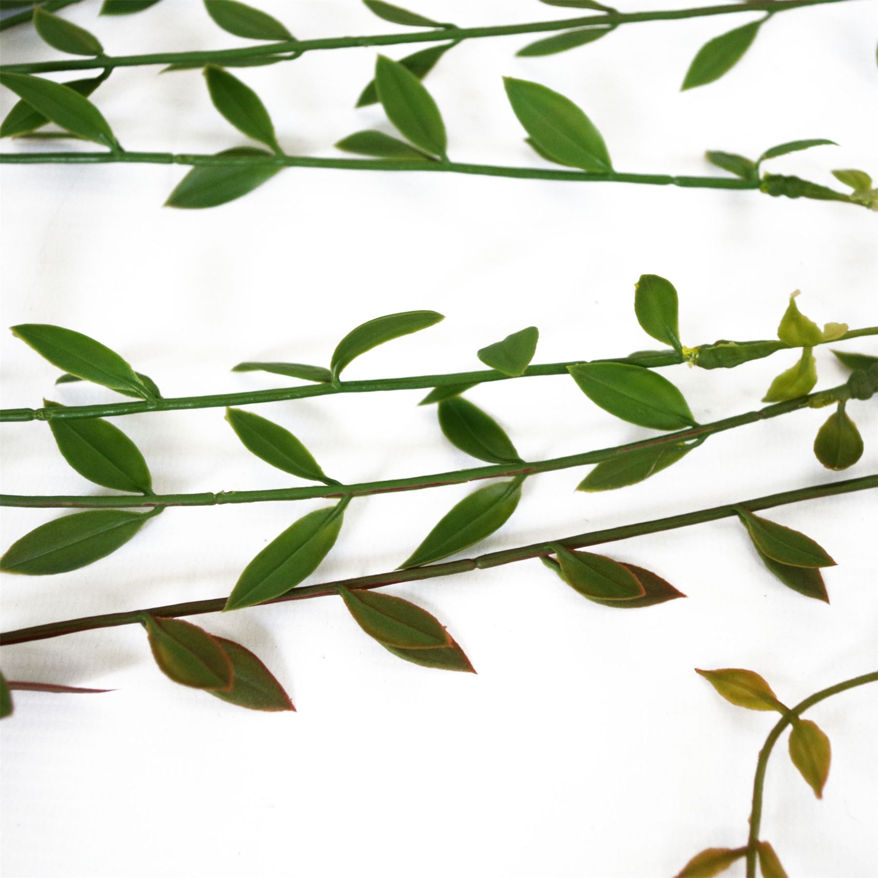 Leaf Pack of 12 Artificial Hanging String of Pearls Plants, 120cm