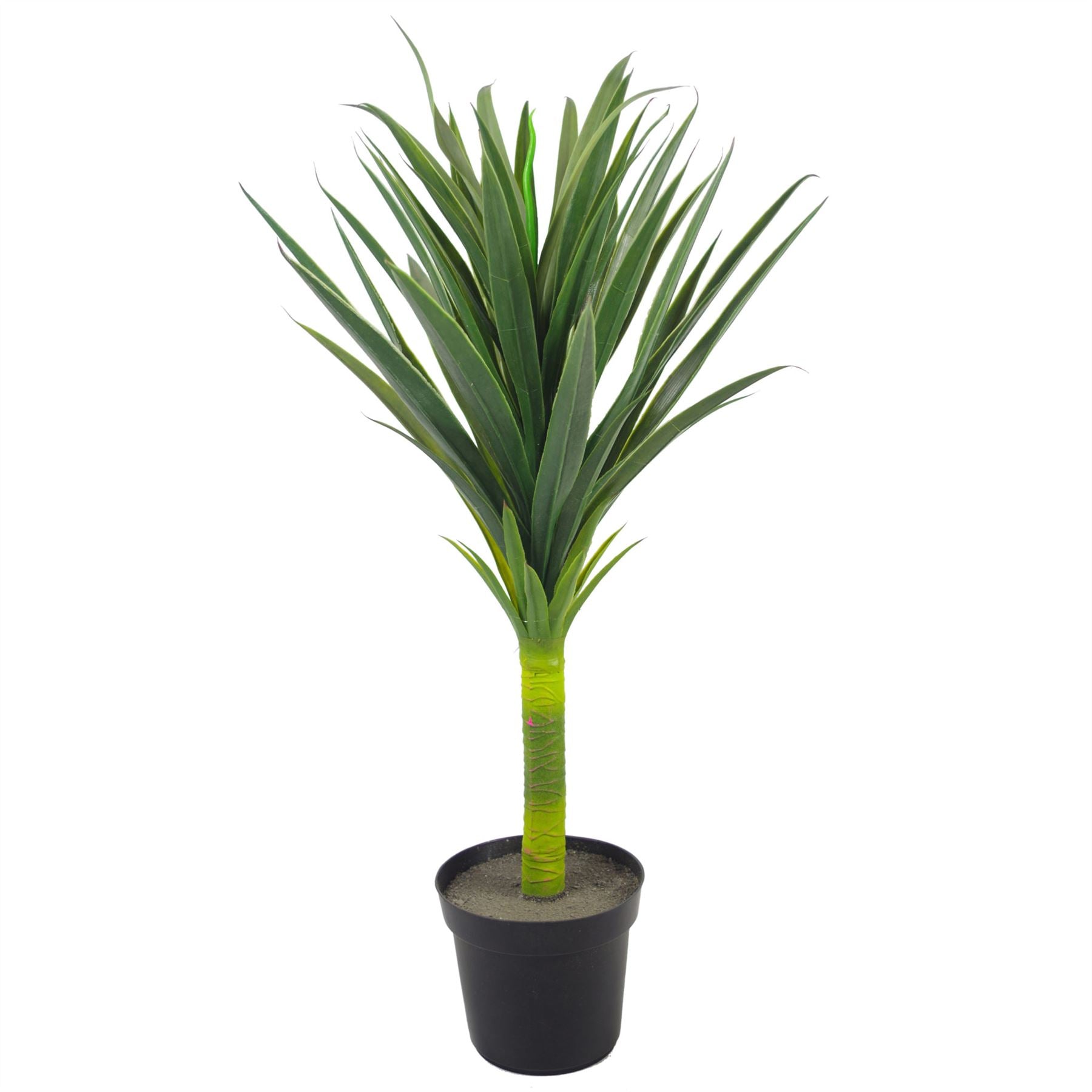 Leaf 90cm Artificial Green Yukka Plant in Plastic Pot