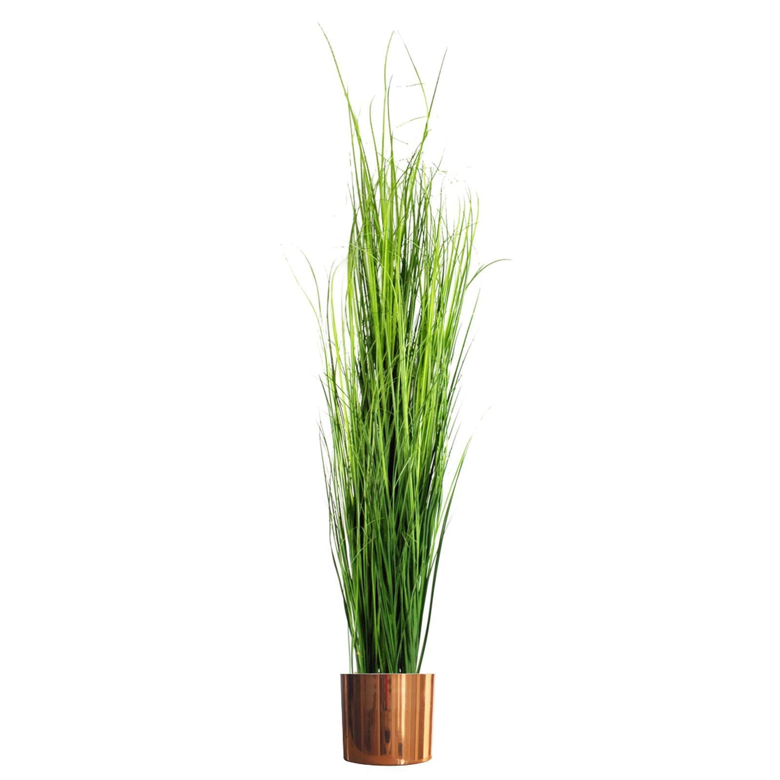 Leaf 130cm Artificial Onion Grass Plant with Metal Planter