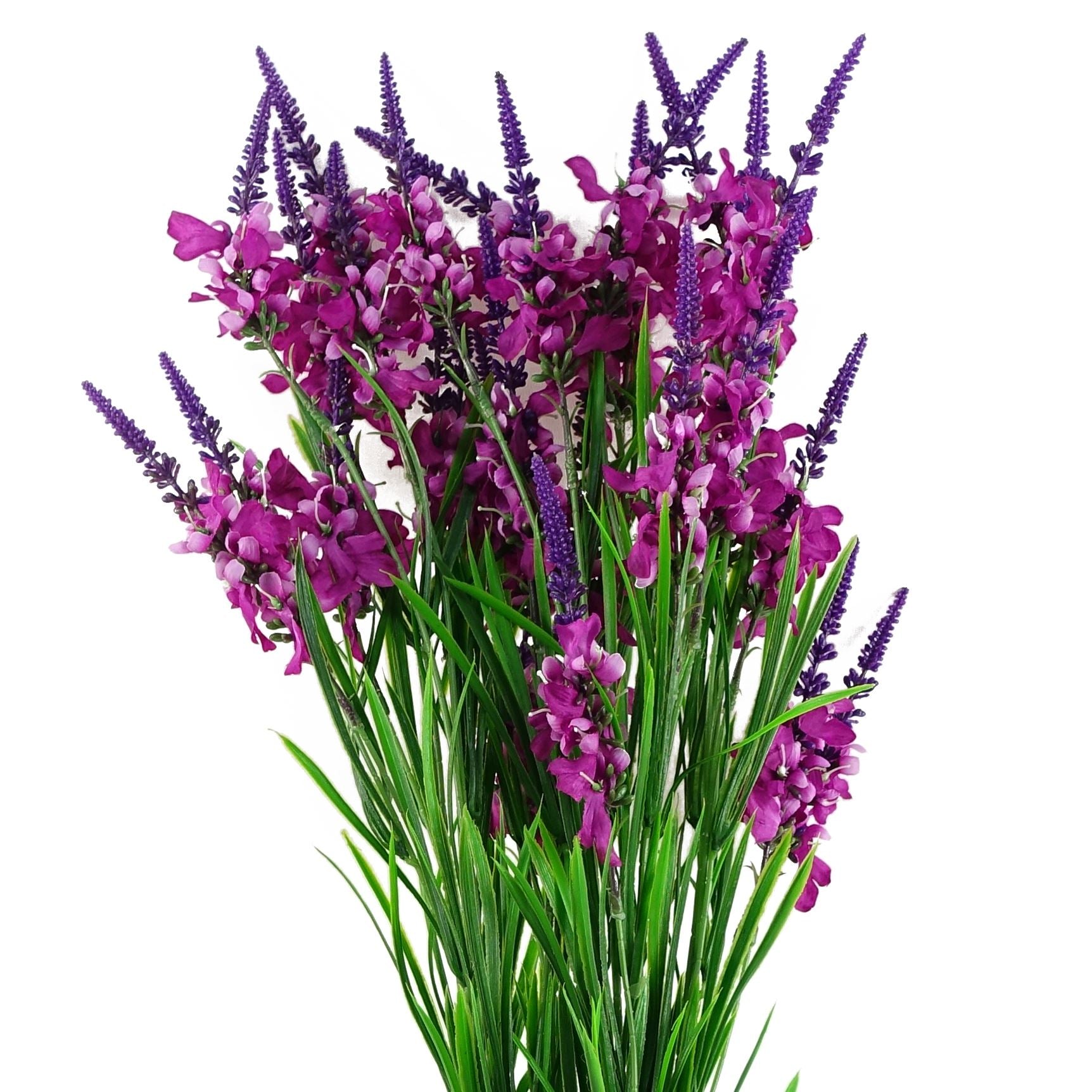 Leaf Pack of 6 Dark Pink Larkspur Artificial Stems 80cm