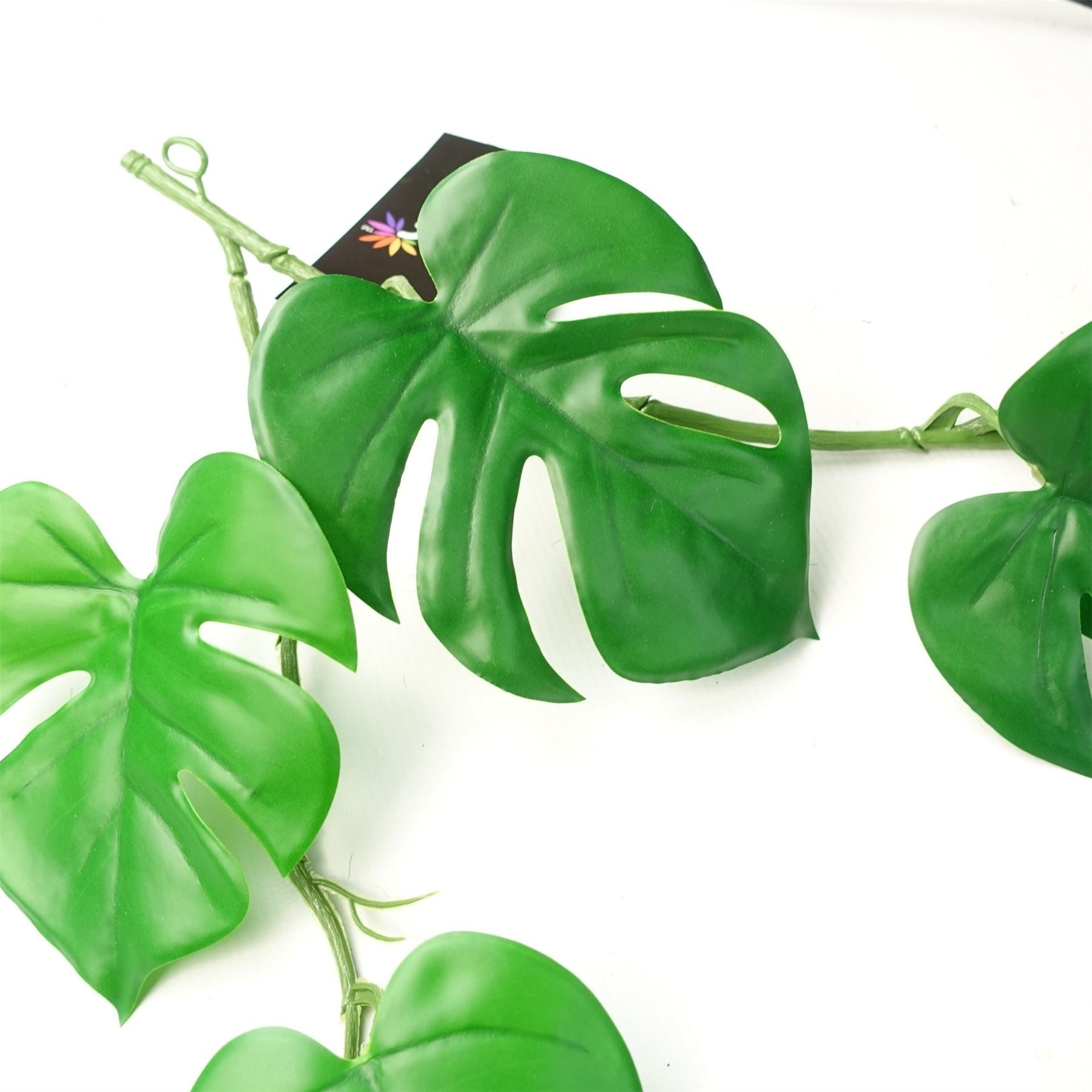 Leaf Pack of 6 Artificial Trailing Monstera Hanging Plant, 180cm