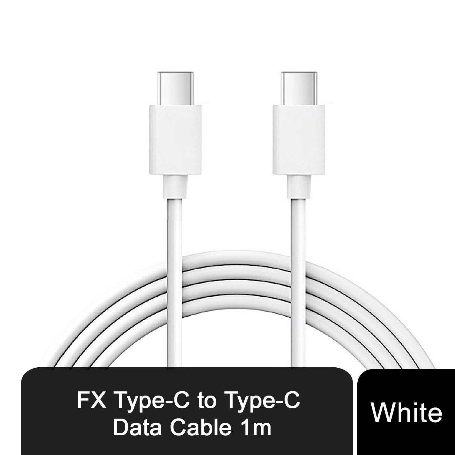 FX Braided USB-C to USB-C Fast Charging Data Cable, 1m