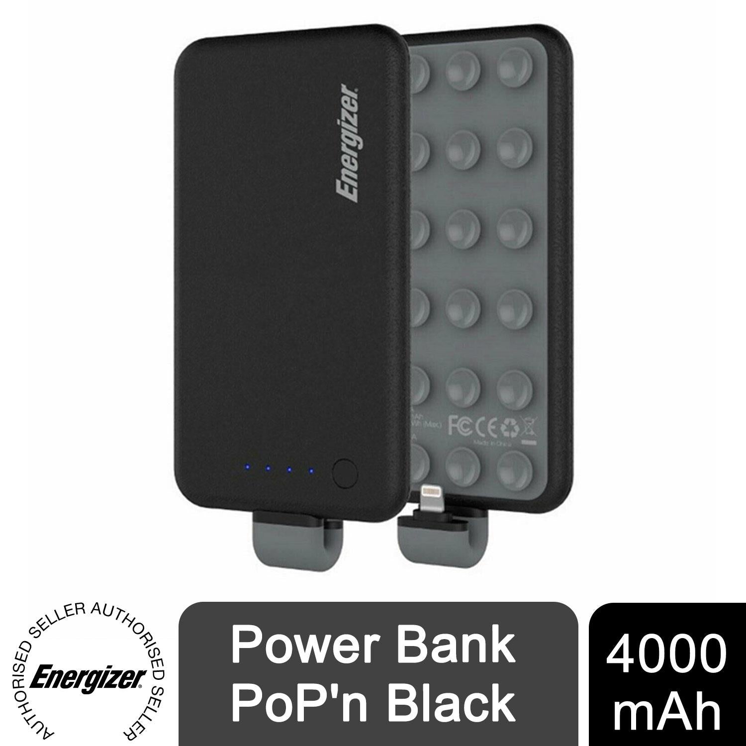 Energizer 4000mAh Pocket Power Bank with Built-In Micro USB Tip