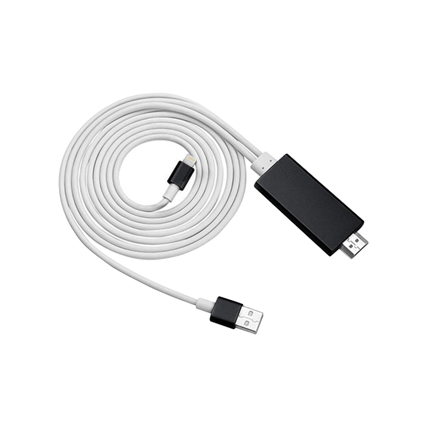 Aquarius Full HD HDMI Adapter Cable for Phone/Pad, Black