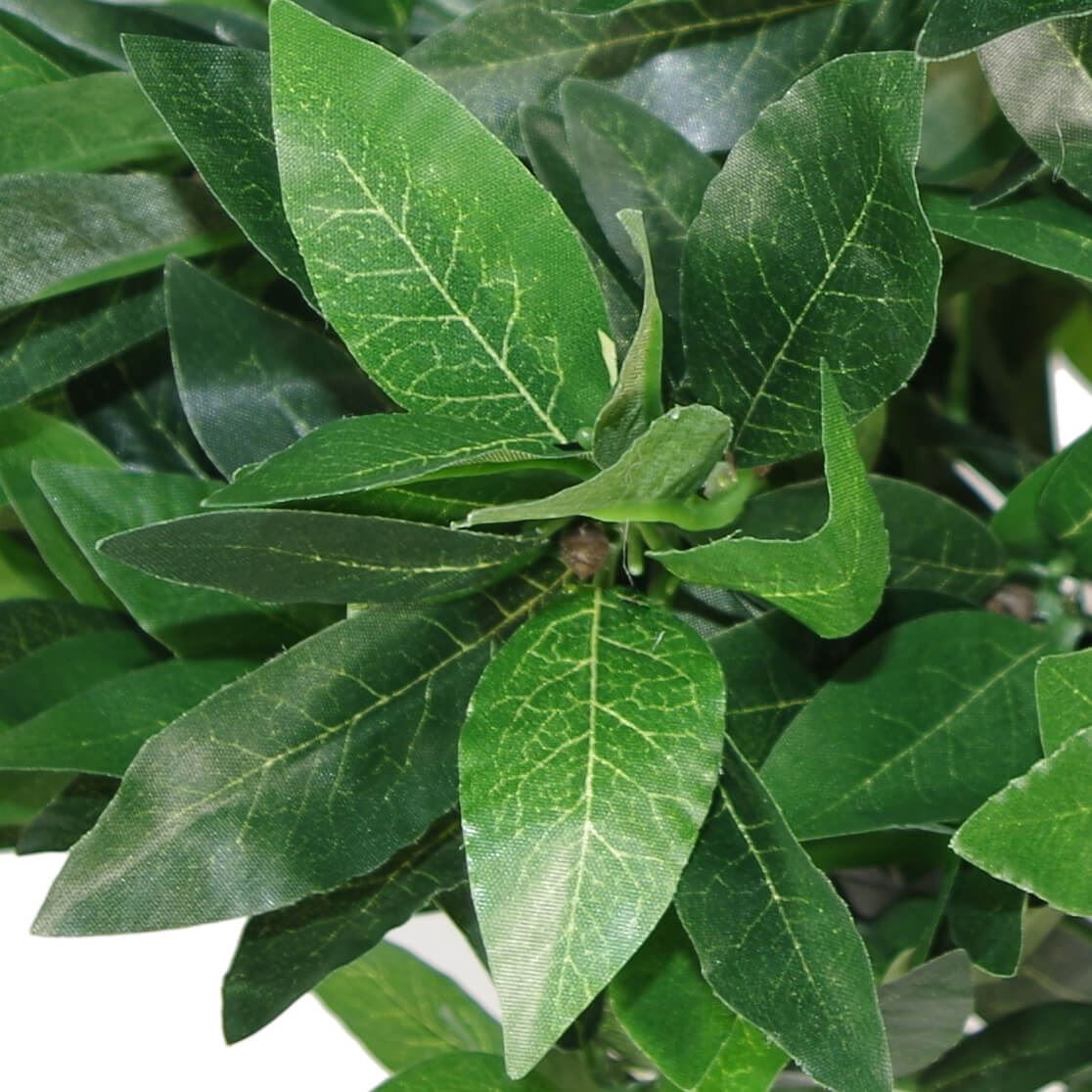 Leaf Pair of 90cm Artificial Plain Stem Bay Laurel Ball Trees